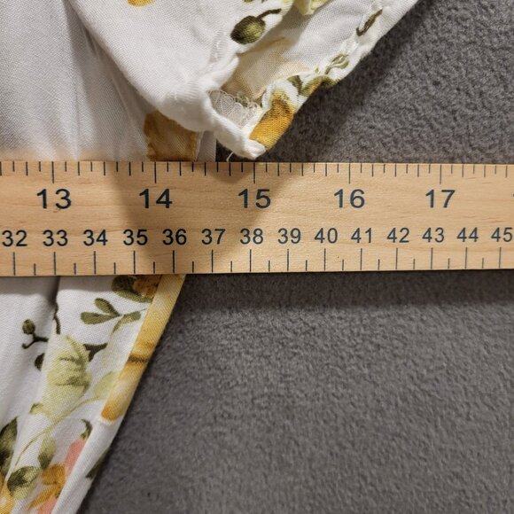 J For Justify Dress Womens Size Small White Floral Dress Hi Low Hem Cottagecore - Picture 4 of 6